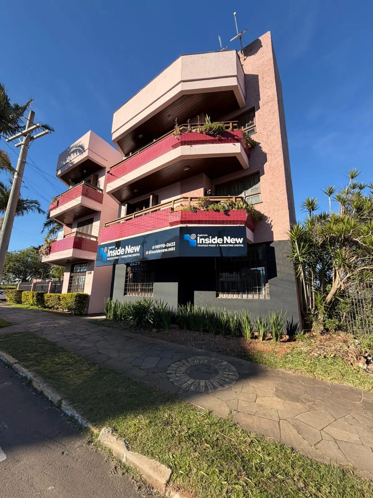 Fachada da sede própria da Inside New em Esteio/RS
